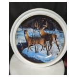 LE "Whitetail Alert" Plate by Bruce Miller