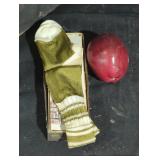 Vintage Striped Socks with Storage Box