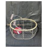 Rustic Wire Basket with Handles