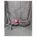 Vintage cannon camera and bag.