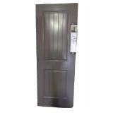 Jeld Wen 80" x 30" 2 Panel Dark Gray Door