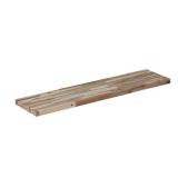 Solid Wood Butcher Block Shelf 72in W x 12in D