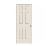 Colonist 32x80 Primed Left-Hand Door, 6 Panel