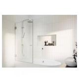 58.25 in. Frameless Shower Door (Door Only)