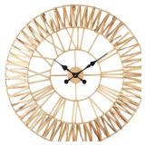 31 in. x 31 in. Gold Seagrass Round Wall Clock