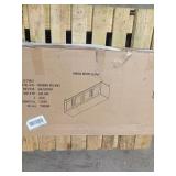 Tv consol in white grain finish