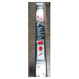 9 ft chili red auto tilt umbrella with solar LED