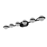 43.3 in. 6-Light Black LED Vanity Bar