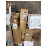 Mixed skid of flooring and tile