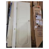 Off white interior door has damage 24"x80"