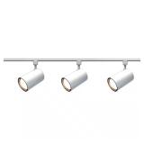 3-Light R30 White Track Kit (See Photos; Light Gl