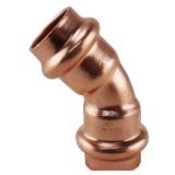 1/2 in. x 1/2 in. Copper Press Elbow 45