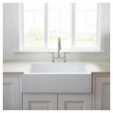 Turner 30-in. Farmhouse Sink, White Fireclay