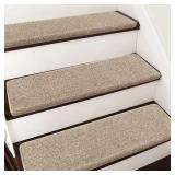 Bullnose Gray Carpet Stair Treads 9.5x30 (12)