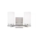 Alturas 2-Light Brushed Nickel Vanity Light