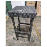 Crosley Grey Whicker Table 15" W x 29" H