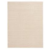 Oathil 2 ft x 5 ft Cream Geometric Rug
