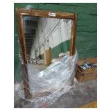 23.5"W 35"H Framed Mirror
