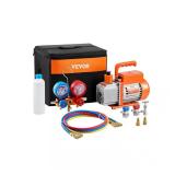 3.5 CFM AC Vacuum Pump & Gauge Set