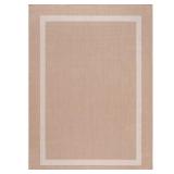 Beige 10x14 Modern Bordered Rug