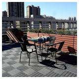 12"x12" Wood Interlocking Tiles (Gray)