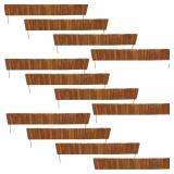 Skid Lot of Vigoro Wood Edging 4x30, w Blue & Whi