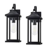 C Cattleya 2-Pack Matte Black Outdoor Lights