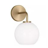 Orley 6.25" 1-Light Satin Brass Vanity Light