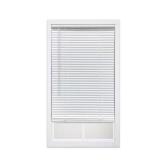 White Cordless Mini Blinds, 1" Slats