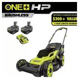 RYOBI 18V HP Brushless 16" Lawn Mower w/4Ahx2