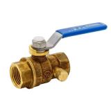 1/2 in. Forged Brass Ball and Waste Valve