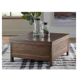 Moriville 36 In. Brown Wood Coffee Table