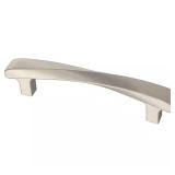 Modern Twist Satin Nickel Cabinet Pull