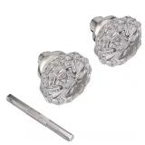 2-1/4 in. Satin Nickel Victorian Door Knob (2)