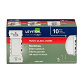 Leviton Decora Edge 15A SP Rocker White 10pk