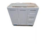 36-1/8" x 18.5" x 34" White Vanity Base