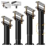 Abiglifty 7.08-13" Adjustable Bed Legs, 4Pcs