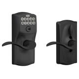 SCHLAGE Camelot Keypad Lock, Matte Black