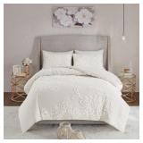 Pansy 3-Piece Off-White Comforter Set