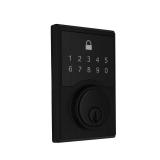 Defiant Square Matte Black Compact Deadbolt