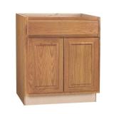 Hampton 30 in. Sink Base Cabinet, Oak