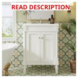 Dark Blue Virubi 24" Bathroom Vanity with Sink