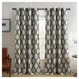 Elrene Renzo Ikat Linen Room Darkening Curtain