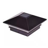 4x4 Solar Post Cap, 3 lm, Bronze Plated