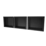 Redi Niche 48x14 Triple Shower Niche Black