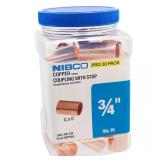 Wrot Copper Cup x Cup Coupling with Stop
