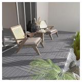 12x12 Outdoor Interlocking Tiles (44) Gray