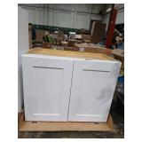 White 2 door Cabinet 30"x24"x16"