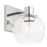 Rito 6"W x 7.125"H 1-Light Chrome Sconce