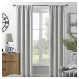 Hayden Grey Embossed Curtain Set (2)